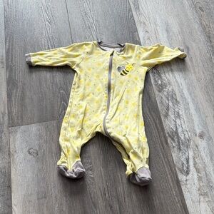 Tuffy Yellow Bee Print Kids One Piece